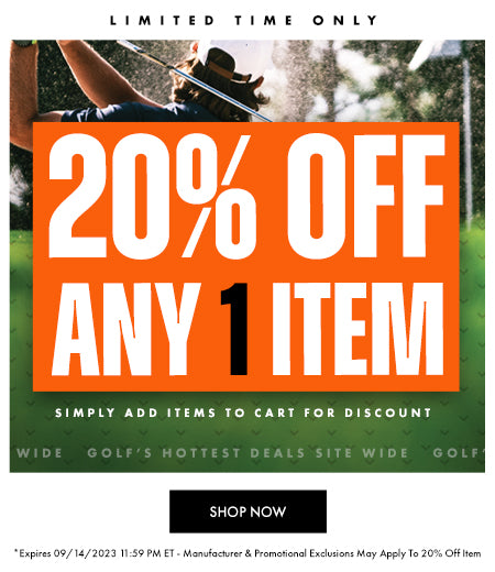 20% Off ANY Single Item!