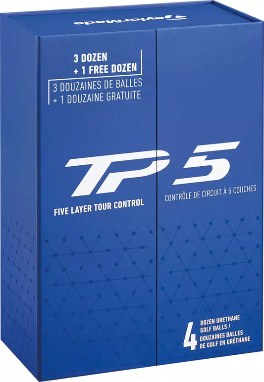 TaylorMade 2024 TP5 Golf Balls - 4 Dozen