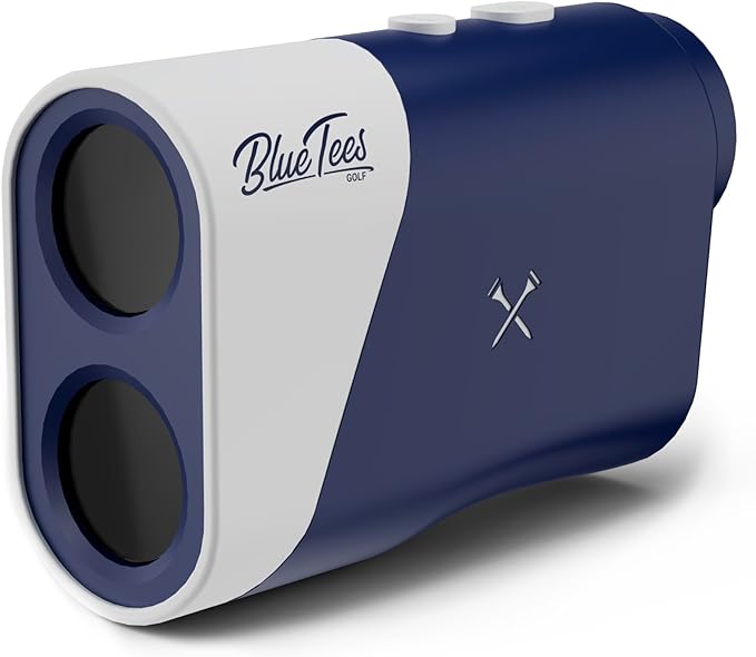 Blue Tees Golf Series 1 Sport Golf Rangefinder with Slope - 650 Yards Range Finder, 6X Magnification Laser Rangefinder, Advanced Flag Pole Locking with Pulse Vibration