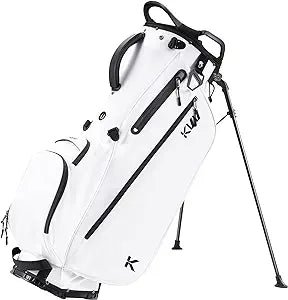 KVV Lightweight Golf Stand Bag with 7 Way Full-Length Dividers, 5 Zippered Pockets, Automatically Adjustable Dual Straps，Elegant Design