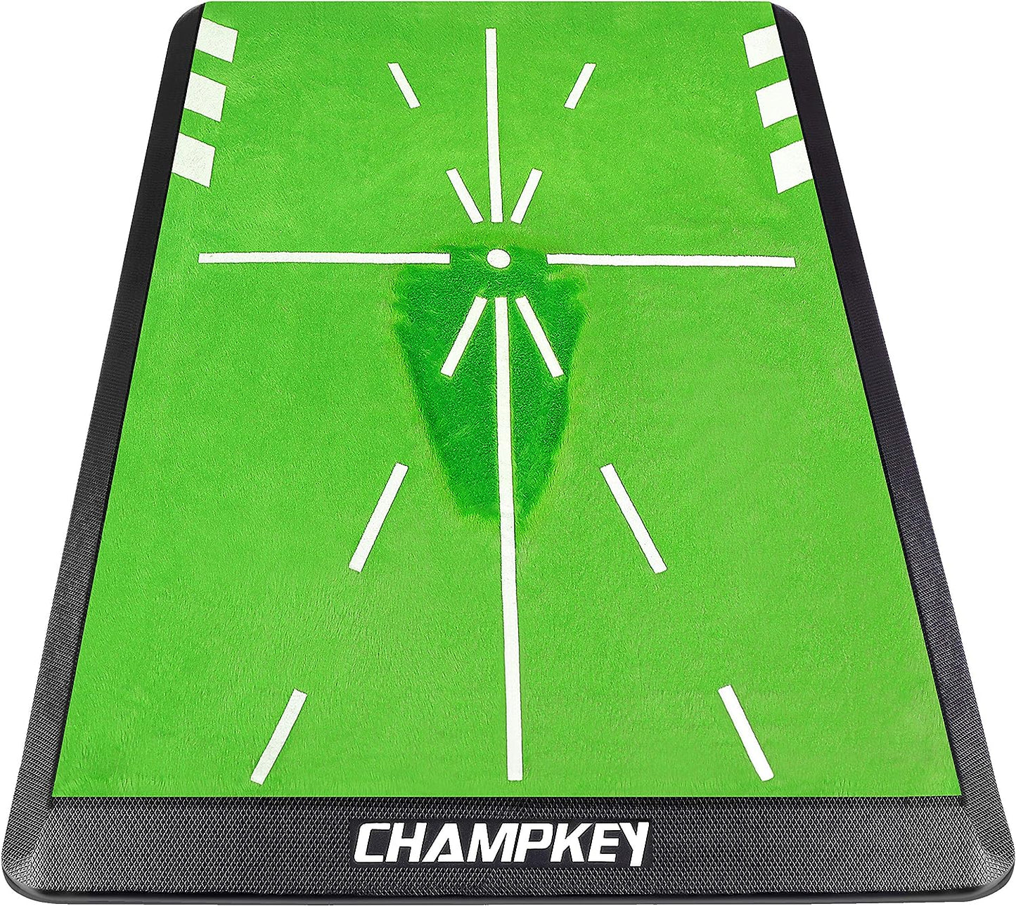 CHAMPKEY Premium Impact Golf Mat 1.0 Edition | Path Feedback Golf Practice Mat | Advanced Guides and Rubber Backing Golf Hitting Mat