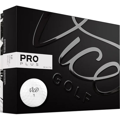 Vice Golf Pro Plus White Golf Ball - 1 Dozen