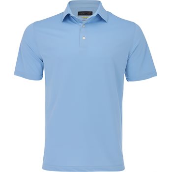 Greg Norman Freedom Micro Pique Coastal Blue Shirt Polo Short Sleeve Golf Apparel