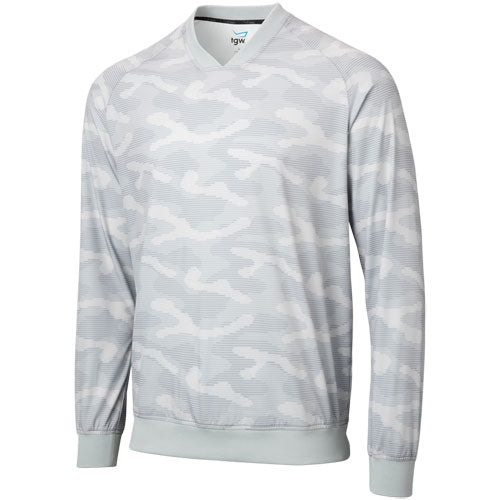 TGW Men's Printed Wind Golf Pullover