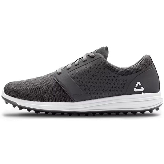 TravisMathew Cuater The Moneymaker Spikeless Golf Shoes Heather Grey Pinstripe